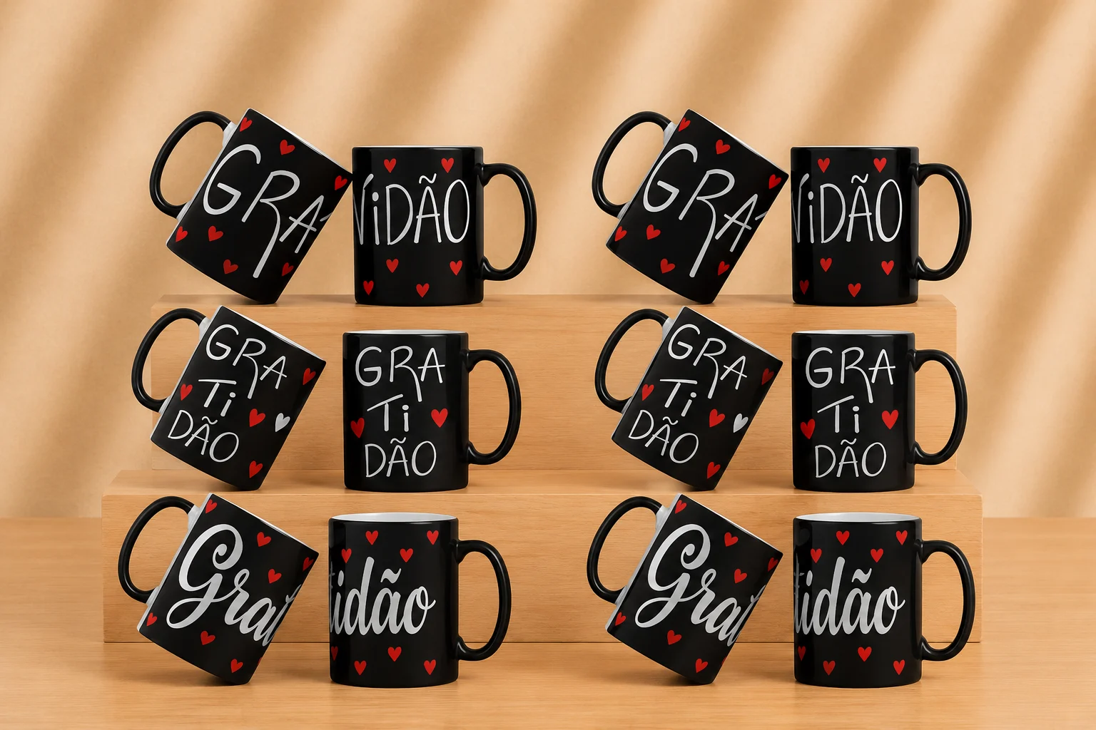 Canecas Gratidão — Faixa 300 ml