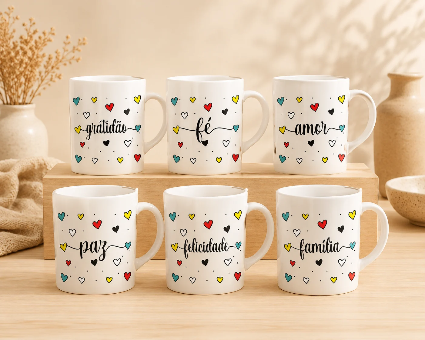 Canecas com Palavras Inspiradoras